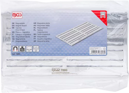 BGS technic Mágneses tábla | acél | extra lapos | 300 x 150 mm (BGS 7893)