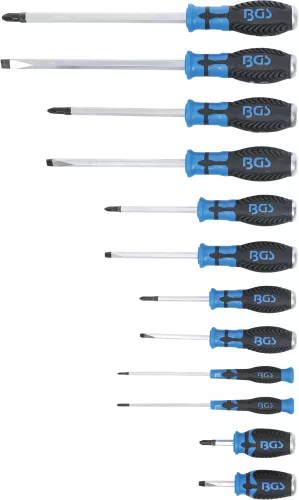 BGS technic Csavarhúzó készlet | 6,3 mm (1/4") belső négyszögű | 12 darabos (BGS 7896)