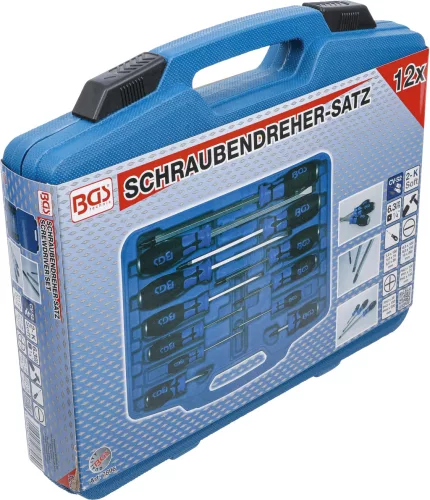 BGS technic Csavarhúzó készlet | 6,3 mm (1/4") belső négyszögű | 12 darabos (BGS 7896)