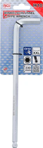 BGS technic Imbusz kulcs, L alakú, 230 mm hosszú, 10 mm (BGS 790-10)