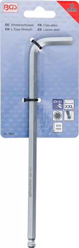 BGS technic Imbusz kulcs, L alakú, 210 mm hosszú, 8 mm (BGS 790-8)