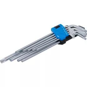  BGS technic Torx hajlítottkulcs készlet, extra hosszú, T10–T50, 9 részes (BGS 793)