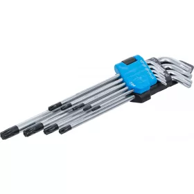   BGS technic 9 részes biztonsági Torx kulcs készlet, fúrt, T10-T50 (BGS 794)