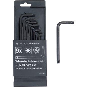 BGS DIY 9 részes Torx kulcs készlet, T10-T50 (BGS 7959)