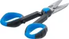 BGS technic Villanyszerelő olló fogazott éllel és vezetékcsupaszító kivágással, rozsdamentes acél, 145 mm (BGS 7963)