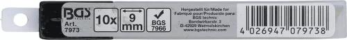 BGS technic Pót penge készlet 10 részes, 9mm, 7972-höz (BGS 7973)
