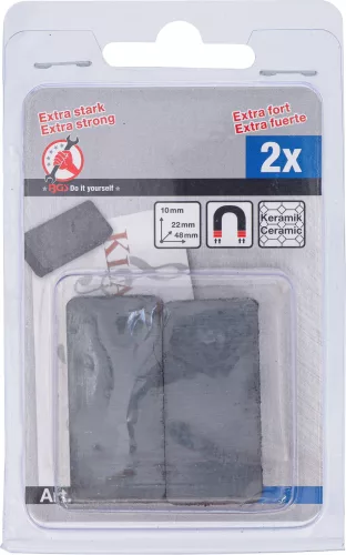 BGS DIY Kerámia mágnes készlet (ferrit mágnes) | 2 darabos (BGS 79901)