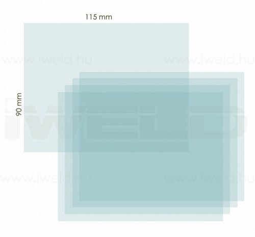 IWELD S998C külső védőplexi Aut. heg. fejpajzshoz 90X115mm (80000S998CK)