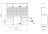 BGS technic Fali egységrendszer | Starter csomag | Fa | 3 modul (80100)