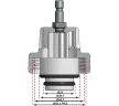 BGS technic #10 adapter: BMW (E46,E36,E34,E39,E38,E32,E90), a BGS 8027 / BGS 8098 radiátor nyomásellenőrző készlethez (BGS 8027-10)