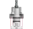 BGS technic #16 adapter: Mercedes A-Class, a BGS 8027 / BGS 8098 radiátor nyomásellenőrző készlethez (BGS 8027-16)