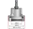 BGS technic #8 adapter: VW (Vento, T4, Passat-1996, Golf, Beetle, Sharan), a BGS 8027 / BGS 8098 radiátor nyomásellenőrző készlethez (BGS 8027-8)