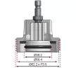 BGS technic #9 adapter: Audi, BMW345, VW Passat, Porsche Cayenne, a BGS 8027 / BGS 8098 radiátor nyomásellenőrző készlethez (BGS 8027-9)