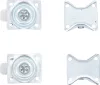 BGS DIY 4 részes görgö készlet (2 körbe forgó + 2 fix), 38mm (BGS 80330)