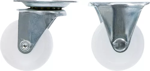 BGS DIY 4 részes görgö készlet (2 körbe forgó + 2 fix), 38mm (BGS 80330)
