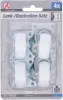 BGS DIY 4 részes görgö készlet (2 körbe forgó + 2 fix), 38mm (BGS 80330)