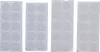 BGS DIY Tépőzáras korongkészlet | öntapadó | fehér | 40 darabos (BGS 80555)