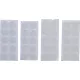 BGS DIY Tépőzáras korongkészlet | öntapadó | fehér | 40 darabos (BGS 80555)