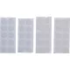 BGS DIY Tépőzáras korongkészlet | öntapadó | fehér | 40 darabos (BGS 80555)