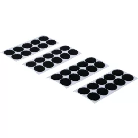   BGS DIY Tépőzáras korongkészlet| öntapadó | fekete | 40 darabos (BGS 80557)
