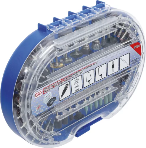 BGS technic Csiszolókorong és fúrókészlet nagysebességű szerszámokhoz | 315 db. (BGS 8060-1)