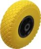 BGS DIY Tömör PU kerék kézikocsikhoz, sárga-fekete, 260 mm (BGS 80652)