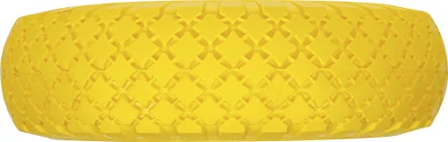 BGS DIY Tömör PU kerék kézikocsikhoz, sárga-fekete, 260 mm (BGS 80652)