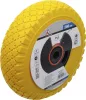 BGS DIY Tömör PU kerék kézikocsikhoz, sárga-fekete, 260 mm (BGS 80652)
