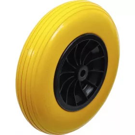   BGS DIY Tömör PU kerék talicskához, sárga, 400 mm (BGS 80657)