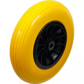   BGS DIY Tömör PU kerék talicskához, sárga, 400 mm (BGS 80657)