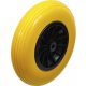 BGS DIY Tömör PU kerék talicskához, sárga, 400 mm (BGS 80657)