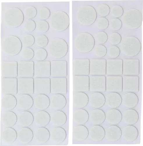 BGS DIY Filc alátét készlet | fehér | 64 darabos (BGS 80701)
