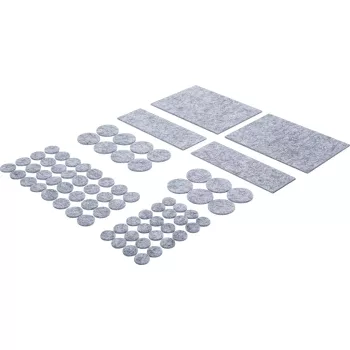   BGS DIY Filc alátét készlet | szürke-melírozott | 80 darabos (80702)