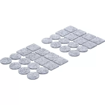   BGS DIY Filc alátét készlet | szürke-melírozott | 32 darabos (80704)