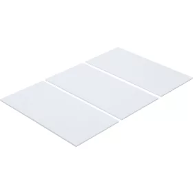   BGS DIY Filc alátét készlet | szögletes | fehér | 100 x 200 mm | 3 darabos (BGS 80711)