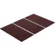 BGS DIY Filc alátét készlet | szögletes | barna | 100 x 200 mm | 3 darabos (BGS 80713)