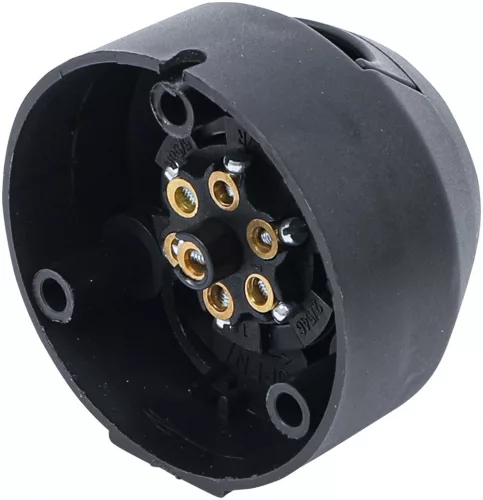 BGS DIY Utánfutó csatlakozó aljzat záró fedéllel, 7 polusú (BGS 80752)