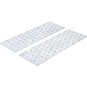   BGS DIY acél perforált lemez készlet | 300 x 100 x 2 mm | 2 darabos (80788)