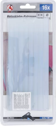 BGS DIY 16 darab ragasztórúd, 11 x 200mm, a BGS 8050 / BGS 85800 ragasztópisztolyhoz (BGS 80852)