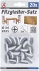 BGS DIY 20 részes csavaros filc alátét készlet, Ø 24 mm (BGS 80862)