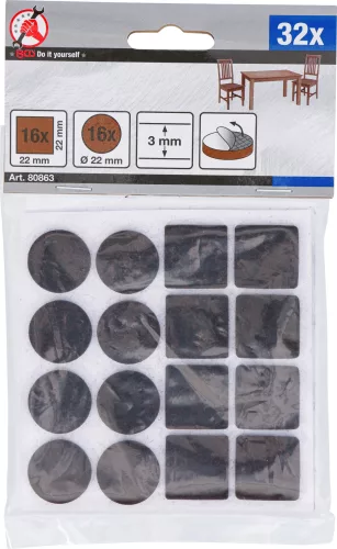 BGS DIY Tapadó korong, barna, 32 részes (BGS 80863)