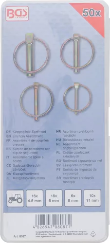 BGS technic Tengelyszög készlet 50 részes (BGS 8087)