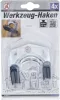 BGS DIY 4 részes akasztó készlet szerszámokhoz, kábelekhez (BGS 80913)