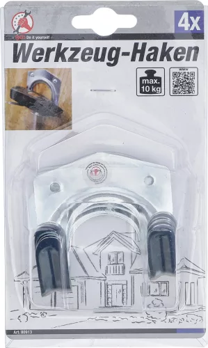 BGS DIY 4 részes akasztó készlet szerszámokhoz, kábelekhez (BGS 80913)