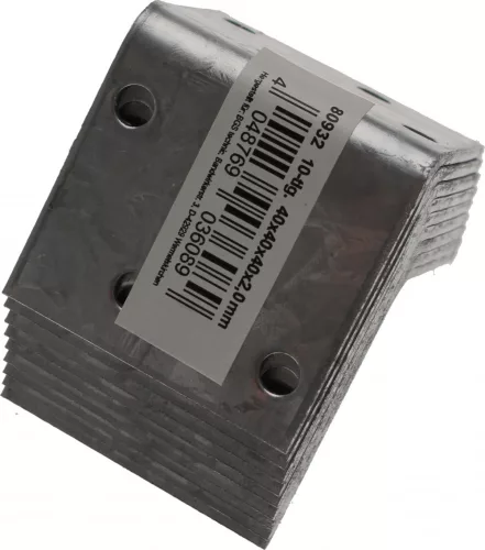 BGS DIY Sarokpánt, 10 db, 40x40x40 mm, galvanizált (BGS 80932)