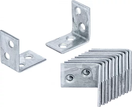 BGS DIY 12 db acél sarok konzol szett 25x25x15 mm (BGS 80943)