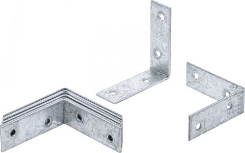 BGS DIY 8 db acél sarok konzol szett 60x60x20 mm (BGS 80945)