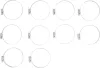 BGS technic Inox csőbilincs, 60x80 mm, 10 darab (BGS 8095-60x80)