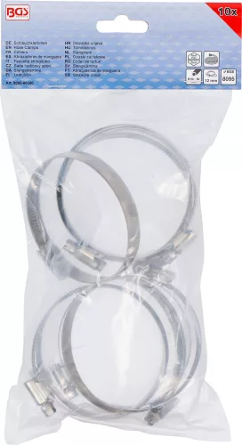 BGS technic Inox csőbilincs, 60x80 mm, 10 darab (BGS 8095-60x80)