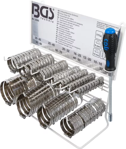 BGS technic Inox csőbilincs készlet 111 részes (BGS 8095)